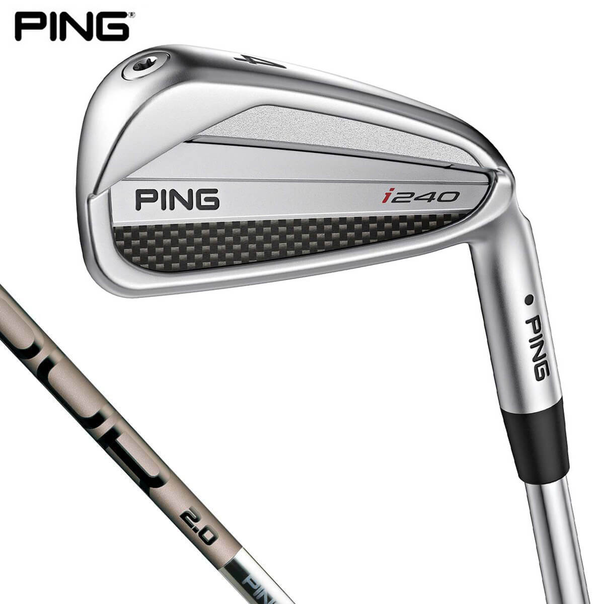 PING ピン i240 左用・レフティ アイアン 単品 PING TOUR 2.0 CHROME カーボンシャフト [2025年モデル]の商品画像