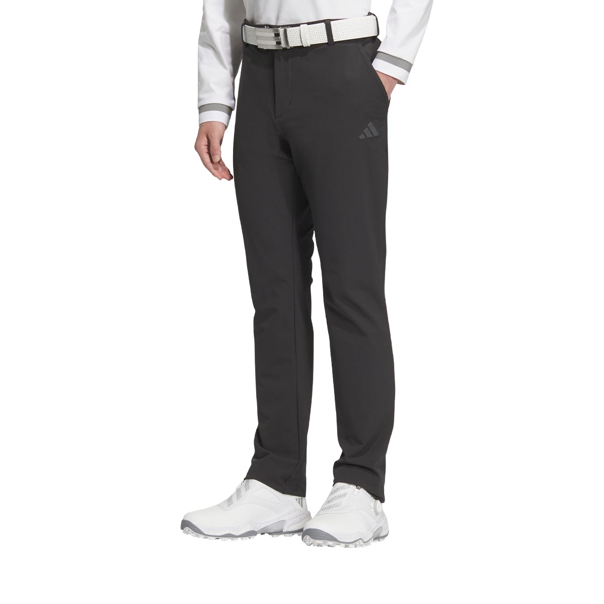 【ほぼ全品P10倍＋秋冬ウェア10％割引クーポン！】11/10まで　【50％OFF】 アディダス メンズ ULTIMATE365 撥水 防風 ロゴプリント EXストレッチ テーパード ロングパンツ JTY53 [2024年モデル] ゴルフウェア [秋冬モデル] 特価 [裾上げ対応1●]