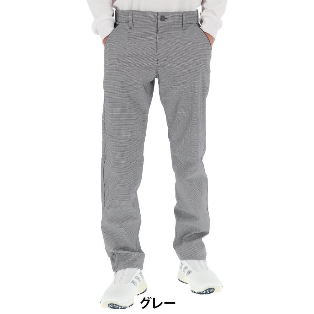 【50％OFF】 ルコック メンズ ロゴ刺繍 ストレッチ ドビー素材 ロングパンツ LG4FLP00M [2024年モデル] ゴルフウェア [秋冬モデル] 特価 [裾上げ対応1●]
