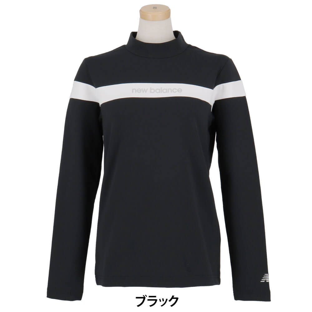 ニューバランス レディース チェストライン ストレッチ 長袖 モックネック シャツ 012-5267503 ゴルフウェア [2025年秋冬モデル]