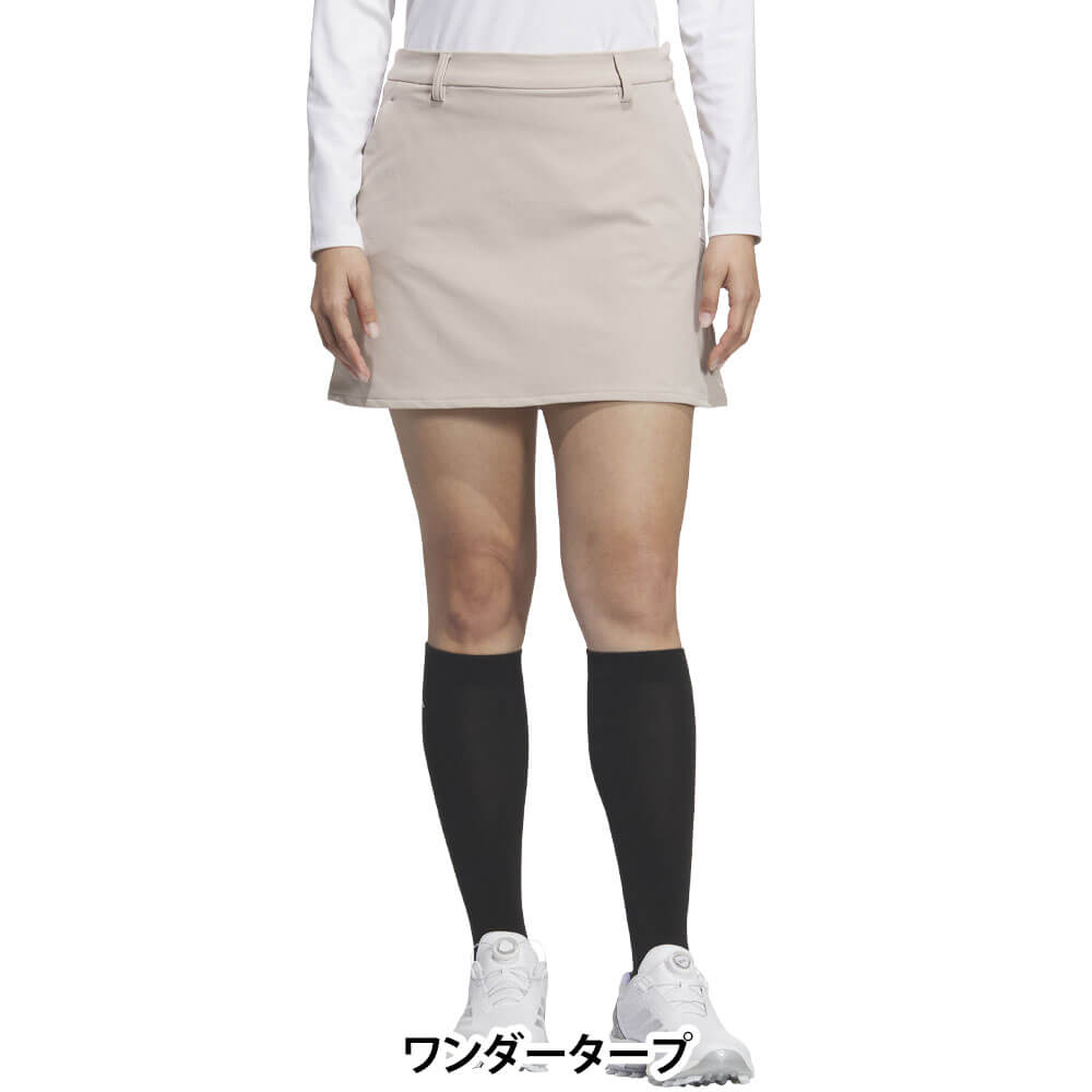 【ブラックフライデー♪最大P10倍＋10000円割引クーポン！】11/26まで　アディダス レディース 撥水 ストレッチ インナーパンツ一体型 スカート JWK13 ゴルフウェア [2025年秋冬モデル]