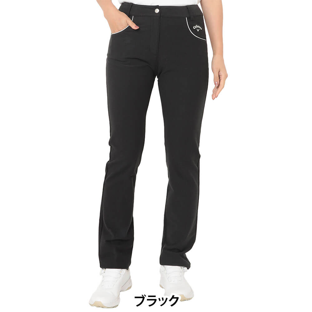 【全品10％割引クーポン開催中！】11/3まで　キャロウェイ レディース 8WAY ストレッチ ピケ ロングパンツ C25226200 ゴルフウェア [2025年秋冬モデル] [裾上げ対応1]