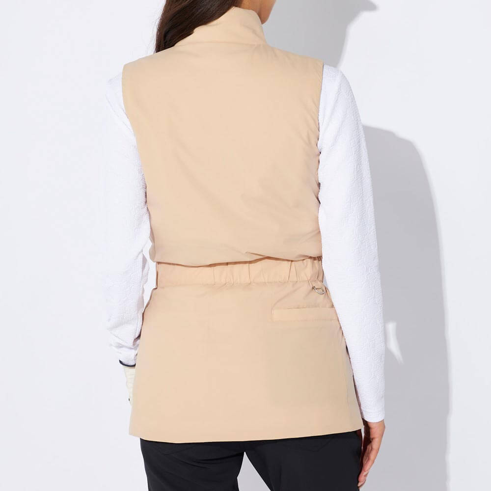 【ブラックフライデー♪最大10000円割引クーポン先行配布中！】　【50％OFF】 マリクレール レディース 薄中綿 チュニック ベスト 734-227 [2024年モデル] ゴルフウェア [秋冬モデル] 特価