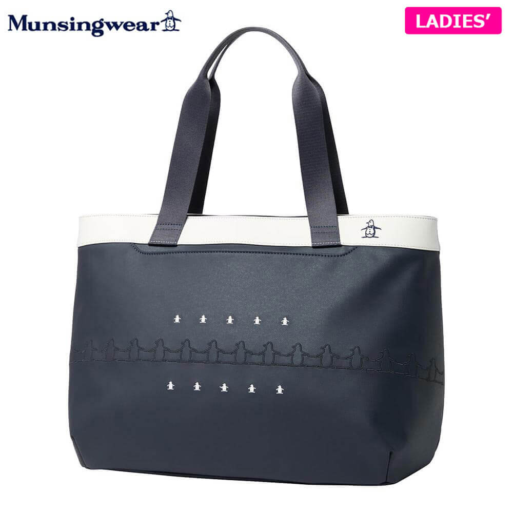 [2025年モデル] マンシングウェア レディース ペンギン刺繍 トートバッグ MG5FTT02L NV00 ネイビー