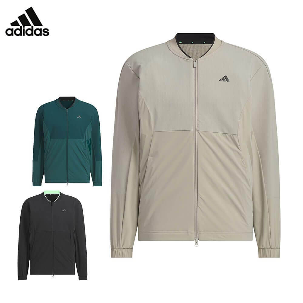 【ブラックフライデー♪最大10000円割引クーポン先行配布中！】 アディダス メンズ アディゼロ ファブリックミックス 長袖 フルジップ ジャケット JWJ82 ゴルフウェア [2025年秋冬モデル]