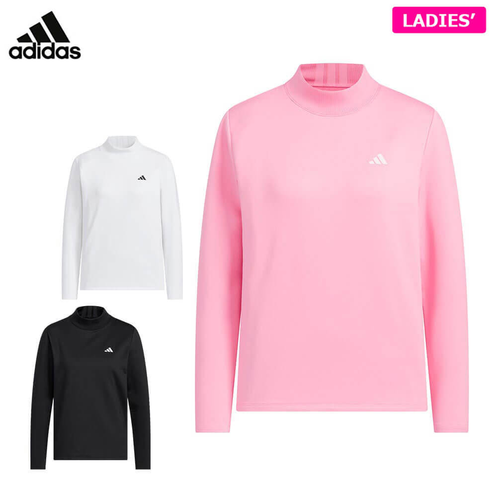 アディダス レディース COLD.RDY ストレッチ ワーディング 長袖 モックネック シャツ JWK04 ゴルフウェア [2025年秋冬モデル]