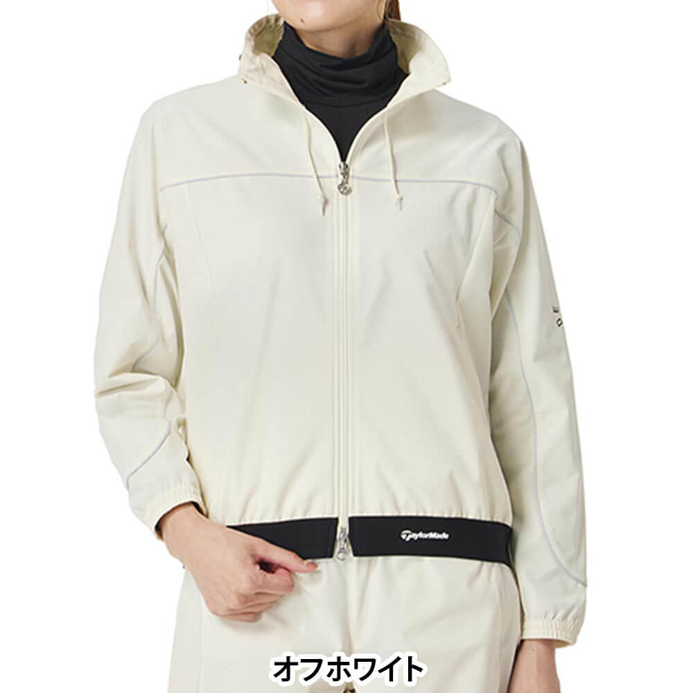 【全品10％割引クーポン配布中！】11/16まで　テーラーメイド レディース サークルロゴ 長袖 クロップド ジャケット TL528 ゴルフウェア [2025年秋冬モデル]