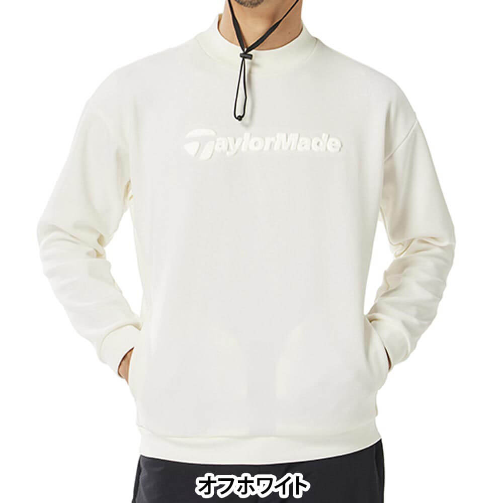 テーラーメイド メンズ 長袖 モックネック スウェット UN976 ゴルフウェア [2025年秋冬モデル]