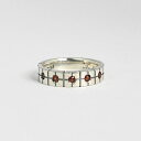 Vo[925 ԂbL YOIG^Ȋ􉽊w͗lꂽ{[郊OBdȑ݊ɍS蔲OBiGeometric pattern Garnet Ring Antique silverj