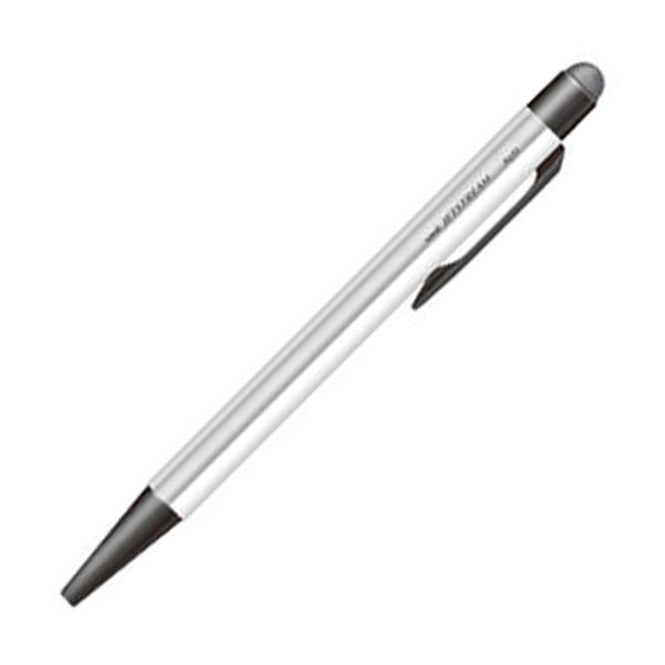 Rakuten - メール便送料無料 三菱 ジェットストリーム スタイラス シルバー SXN T823507P26 三菱 タッチペン 2way 極細 透明ディスク 可動式 高感度導電ファイバー くすみカラー シンプル 角度 さらさら スマホ タブレット iPad iPhone android iOS 対応