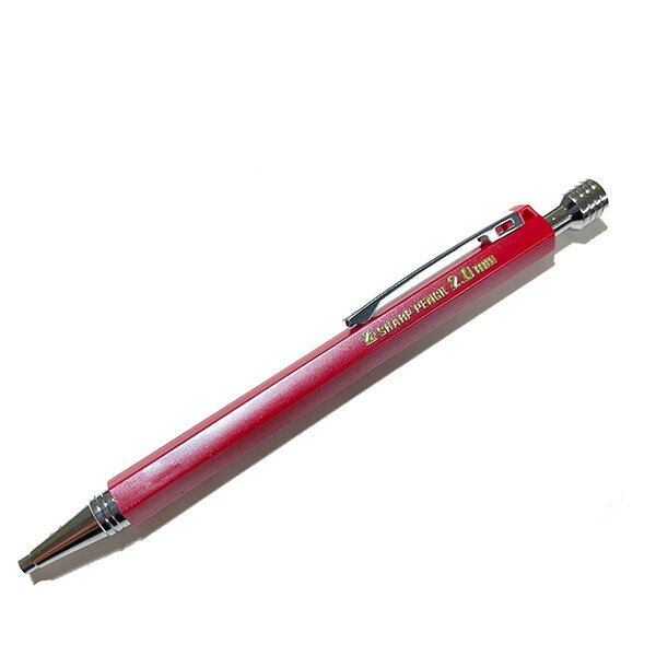 メール便送料無料 玄武建築用シャープペンシル2.0mm 赤 祥碩堂