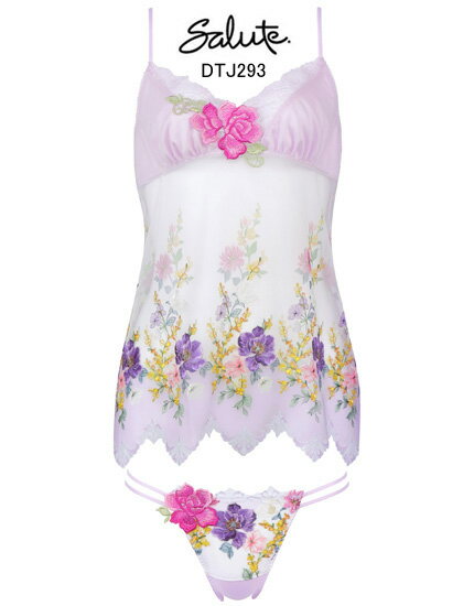 32%OFF&送料無料!【ワコール サルート】93グループベビードール風セットアップ