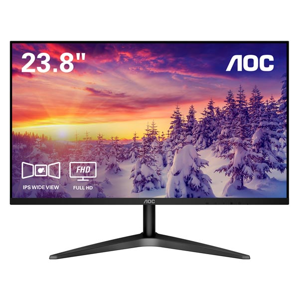 PC用モニターディスプレイ AOC エイオーシー 24B1XH 23.8インチ FHD/IPS/HDMI/フリッカーフリー/ローブルーモード 工具 DIY 【中古】 新着