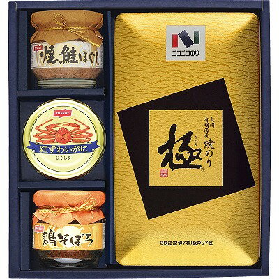 お歳暮 ニコニコのり 「極」焼のり・瓶・缶詰合せ MB-30R 内祝い お返し ギフトセット 出産内祝い 結婚内祝い お供え 御供 香典返し 粗供養 快気祝い 快気内祝い