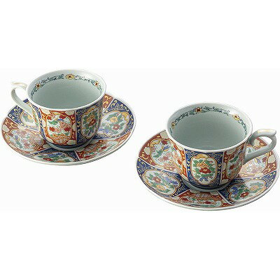 送料無料 送料込 波佐見焼 珈琲碗皿2客揃 錦鳳凰絵 009-227 内祝い お返し 出産内祝い 結婚内祝い 御祝..