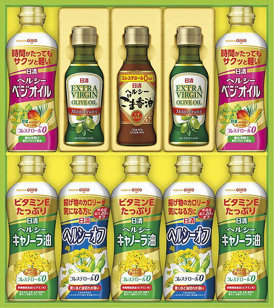 日清オイリオ オリーブオイル＆バラエティオイルギフト OV-50A お中元 暑中見舞い ...