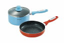 送料無料 送料込 マリ・クレール カラーズ アルミ片手鍋18cm&フライパン20cm MC-076R 内祝い お返し 出産内祝い 結婚内祝い 入学内祝い お中元...