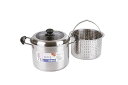 送料無料 送料込 ローザー IH対応パスタポット22cm(ガラス窓付蓋) RB-2319 内祝い お返し 出産内祝い 結婚内祝い 入学内祝い お中元 暑中見舞い 初盆志 香典返し 粗供養 お供え 御供 快気祝い 快気内祝い