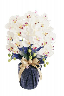 送料無料 送料込 SC触媒加工 プラチナ胡蝶蘭（アーティフィシャルフラワー） ホワイトビューティー HCA2-WB-23 ●のし・包装不可