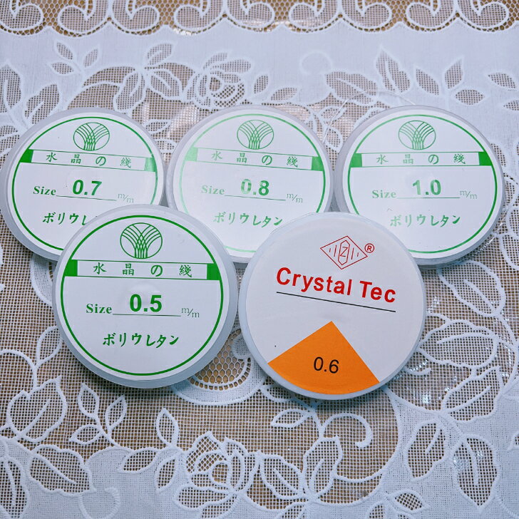 透明ポリウレタン (水晶の糸) 1巻セット売り。