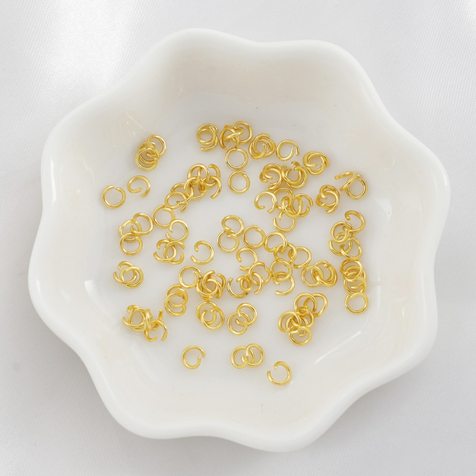 14kgf 開閉式 丸カン 直径4ミリ 10個 マルカン