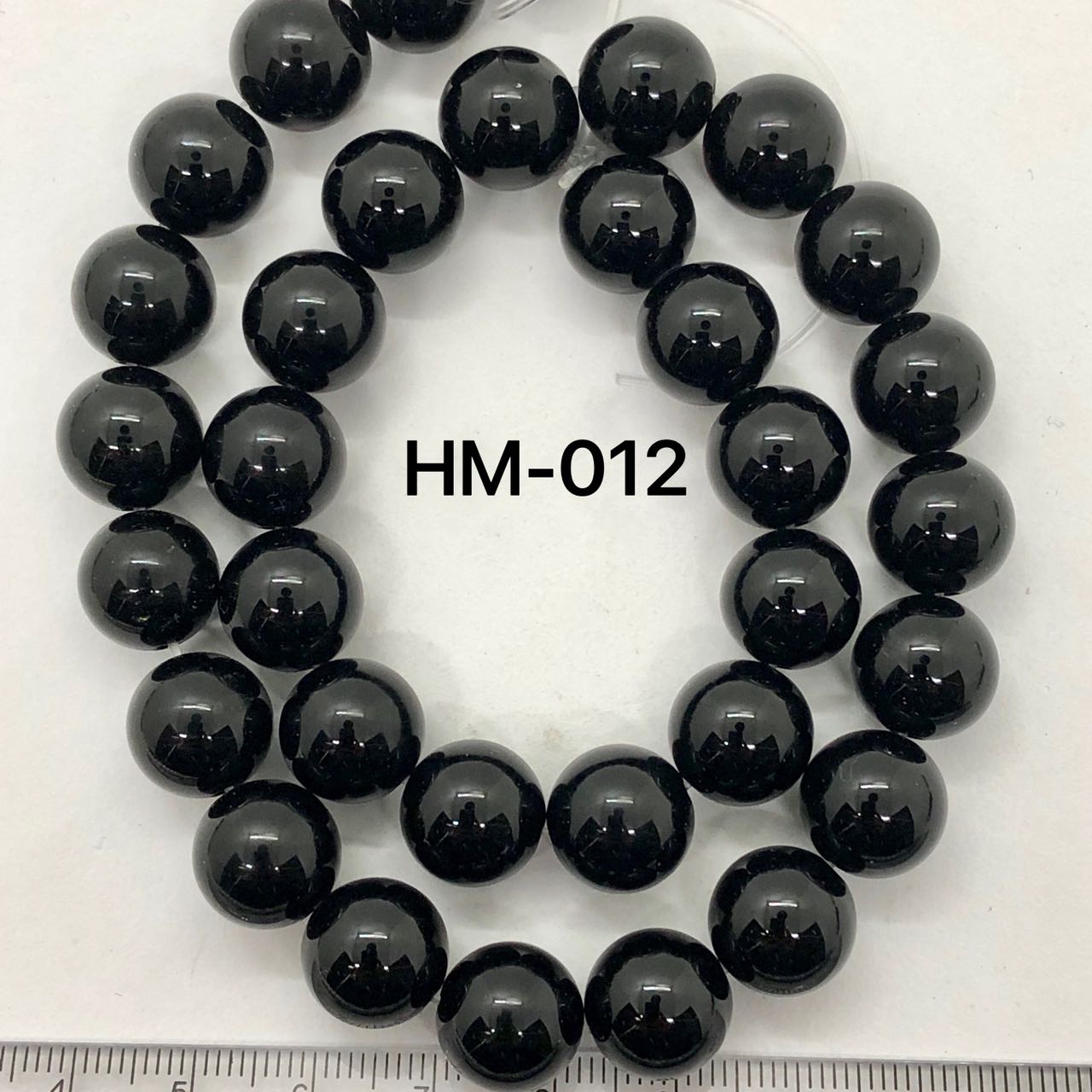 乐天商城 - オニキス　黒メノウ　ラウンド　12mm 38cm 連売り