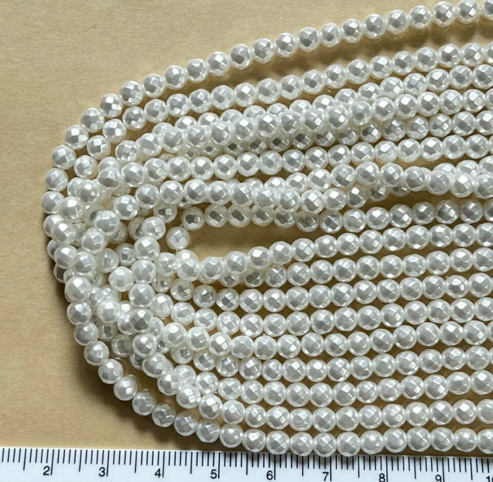 乐天商城 - 貝パ-ルホワイトラウンドカット4mm、38cm