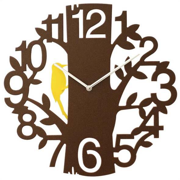【送料無料】木をモチーフにした 壁掛け時計 PICUS 直径41.5cm振り子時計 CL-5743BN