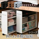 押入れ収納 ラック 本棚 2個セット 幅19 奥行78 キャスター付き ワゴン 整理 隙間 家具 押入れ 収納 リビング 大容量 棚 スライド 収納庫 漫画 CD DVD 押入れ収納棚 押し入れ収納 キャスター 引き出し 木製 ナチュラル ホワイト ブラウン