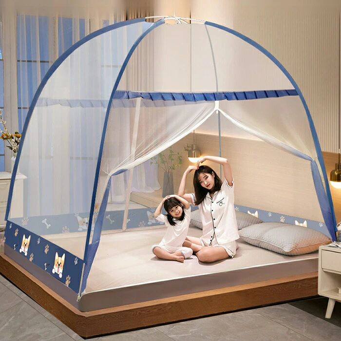 蚊帳 テントワンタッチ ドーム カヤ 蚊 害虫 夏 床用 モスキートネット シングル 安眠 快適 ホコリ 虫刺され防止 害虫駆除 むかで 対