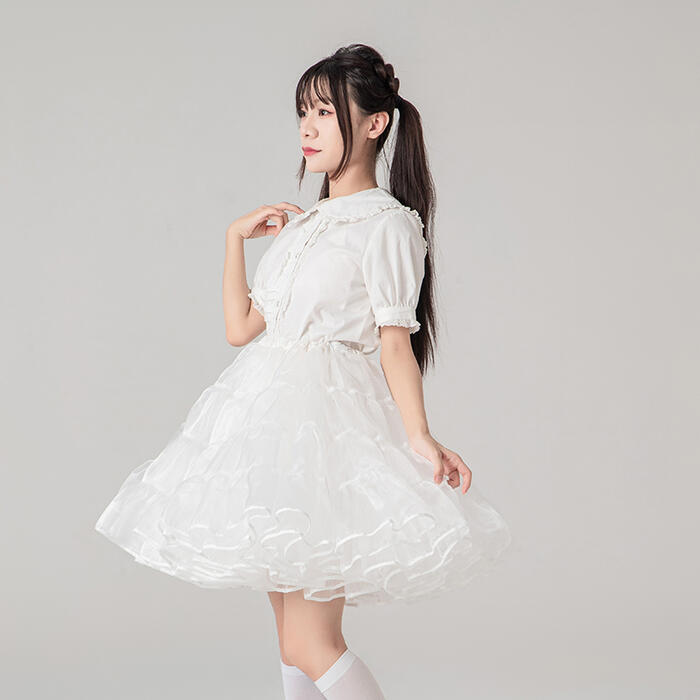 【楽天スーパー 10%】ボリューム パニエ 大人用 50cm丈 ミディアム丈 膝丈 膝上 ホ...