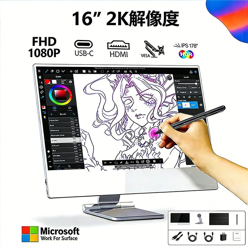 モバイルモニター ゲーミングモニター 16 インチ 120Hz 1080フルHD 高画質 3年保証 非光沢 モバイルディスプレイ デュアルモニター サブ