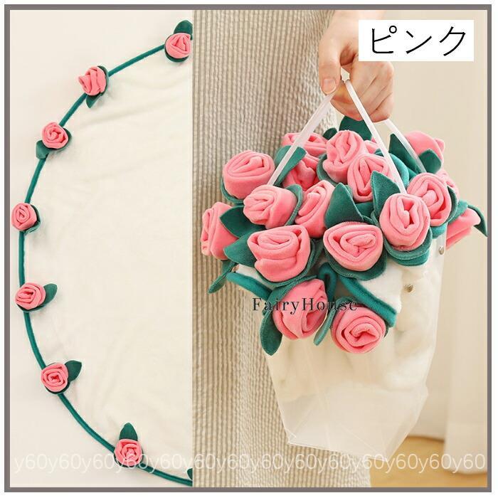 花束ブランケット 完成品 ブーケブランケット 花束になるブランケット ひざ掛け 恋人 記念日 バレンタインデー 誕生日 レディース プレ age2022-10003473 アージュ ファッション サンプル画像3