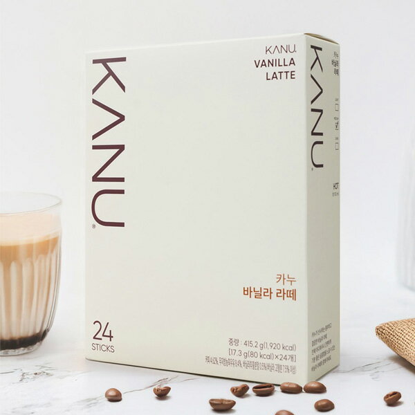 Other - [東西] マキシム KANU カヌバニララテ / 415.2g (17.3g×24包) Maxim インスタントコーヒー カヌ バニラ ラッテ 韓国コーヒー