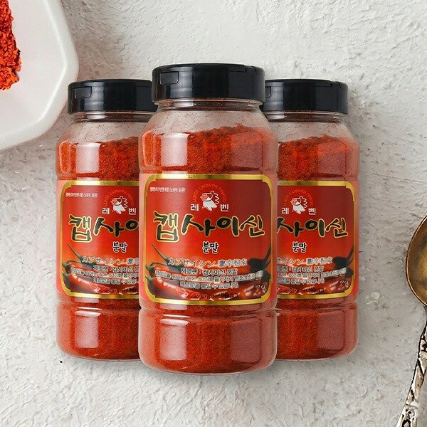 Rakuten - [レベン] カプサイシン粉末 激辛 3個セット / 400g×3個 CAPSAICIN 激辛粉末 唐辛子粉末 辛口 唐辛子 ※パッケージ変更