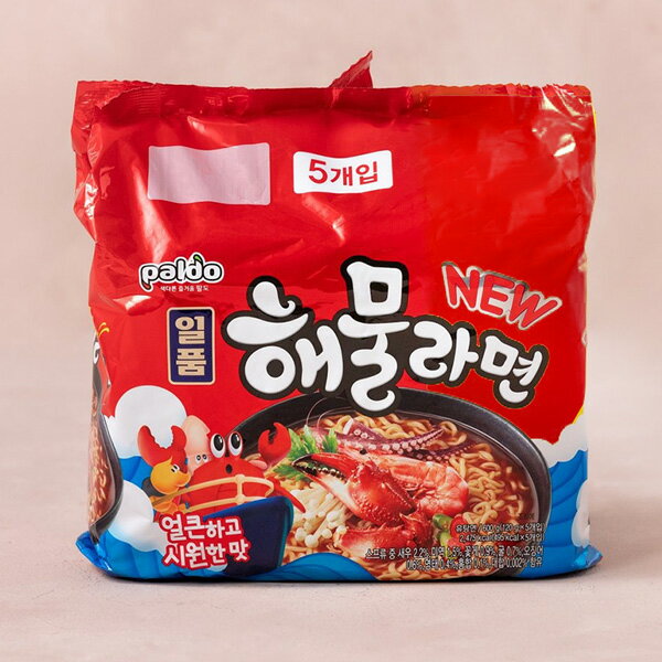 Set, Assortment - [Paldo] パルド 一品海鮮ラーメン / 120g×5個入りパック さっぱりで風味 辛口 パルド ヘムルラーメン 韓国ラーメン インスタントラーメン