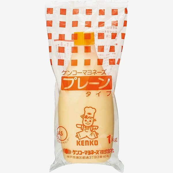 [KENKO] ケンコーマヨネーズ プレーンタイプ / 1kg 大容量 業務用 マヨネーズ