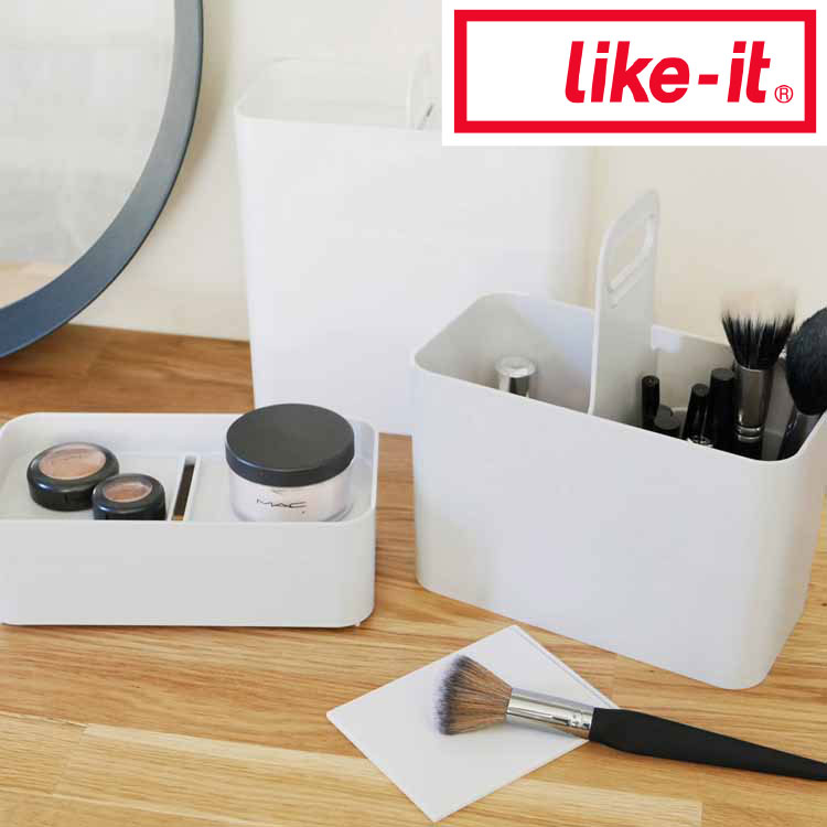 like-it 持ち運びができるメイクボックス グレー like it 49-41860-12476 ...