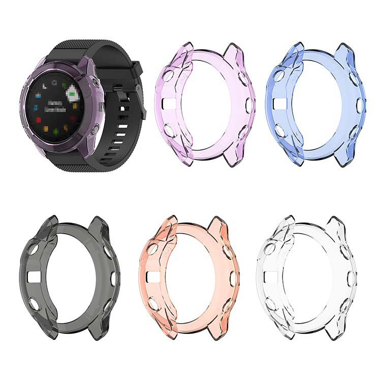 GARMIN (ガーミン) Fenix 6x TPU カバー 耐衝撃 クリア 保護カバー case versa 保護ケース 全面保護ケース 高品質TPU ソフト 保護 オシ..