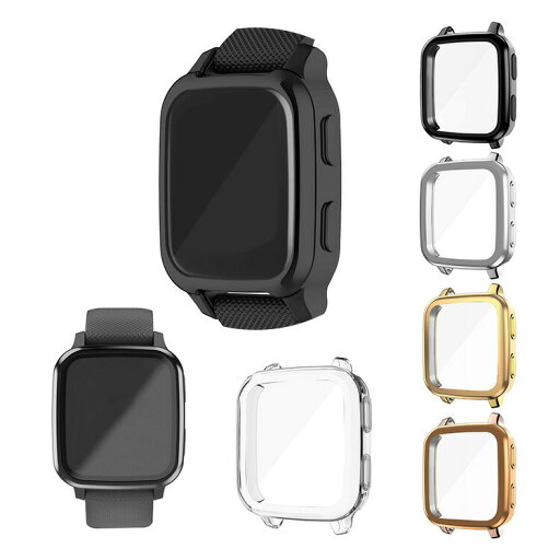 GARMIN Venu Sq/Sq Music/Sq Music emmi メッキ ケース/カバー ソフト TPU メッキ プロテクターカバー 保護ケース カバー 耐衝撃 薄型 軽量 ソフトケース ガーミン GARMIN Venu Sq/Sq Music/Sq Music emmi メッキ ケース/カバー ソフト TPU メッキ プロテクターカバー 保護ケース カバー 耐衝撃 薄型 軽量 ソフトケース ガーミン