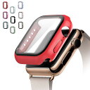 Apple Watch Series 9/8/7 ケース/カバー ガラスフィルム カバーケース/カバー 41mm/45mm 全面保護 液晶カバー アップルウォッチ シリーズ9/8/7 ハードケース 保護ケース フィルム一体 装着簡単(2)