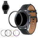 Galaxy Watch 4 Classic 42mm/46mm ベゼルリング 保護カバー ベゼルリング フレーム ステンレス 取付簡単 粘着式 ギャラクシーウォッチ スマートウォッチケース スタイリッシュ スマートウォッチアクセサリー