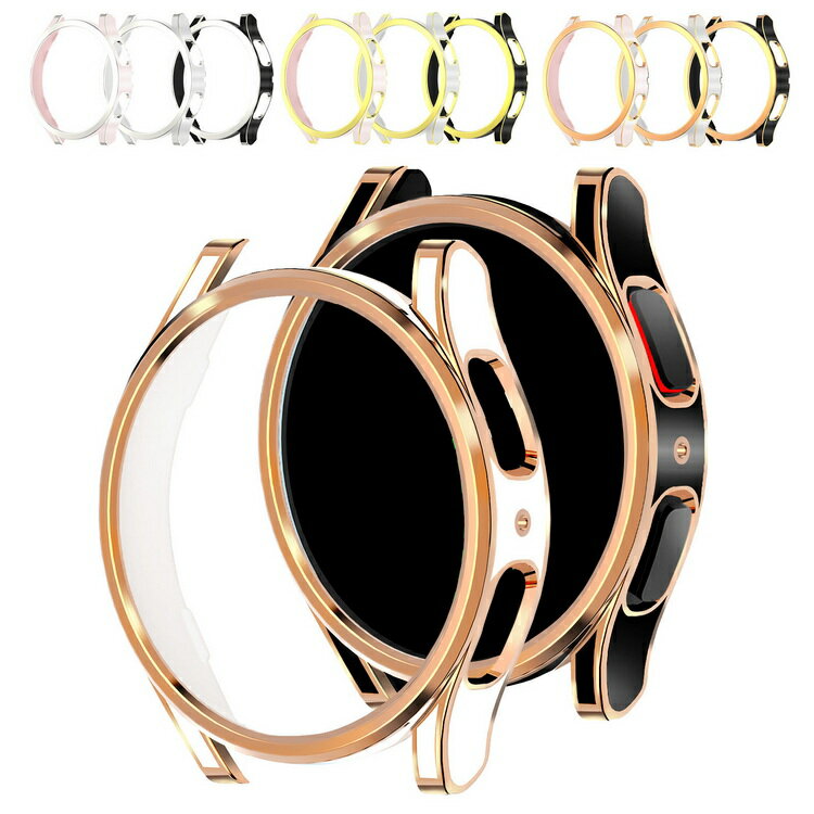 Galaxy Watch 5 ケース カバー メッキ ハードケース ギャラクシーウォッチ 5 40mm/44mm クリアカバー ハードケース 保護ケース 装着簡単(2)