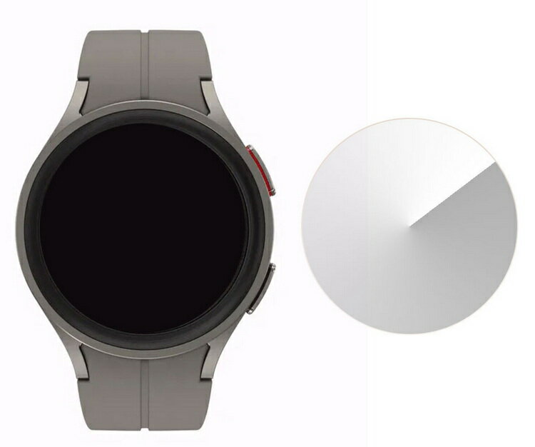 Galaxy Watch 5 Pro 45mm ガラスフィルム 強化ガラス 2枚セット 液晶保護プロテクター/ガラス フィルム スマートウォッチ 液晶保護 強化ガラス ギャラクシーウォッチ 5 プロ 45mm 反射防止 硬度9H 2.5Dラウンドエッジ加工 液晶保護フィルム