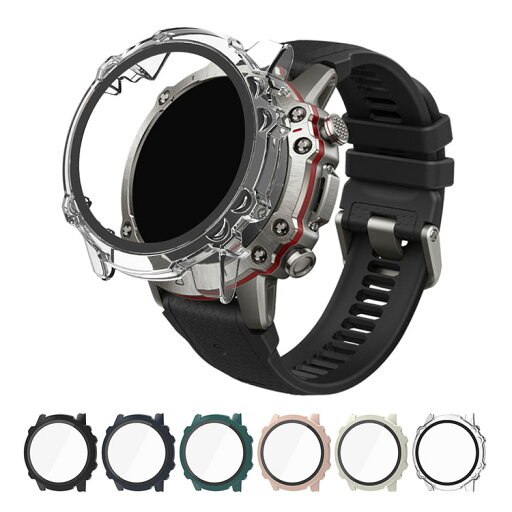 Amazfit Falcon ケース カバー 強化ガラス(ガラスフィルム)付き 全面保護 液晶保護ケース アマズフィット ファルコン 単色/クリア フィルム一体 ハードケース Amazfit Falcon ケース カバー 強化ガラス(ガラスフィルム)付き 全面保護 液晶保護ケース アマズフィット ファルコン 単色/クリア フィルム一体 ハードケース