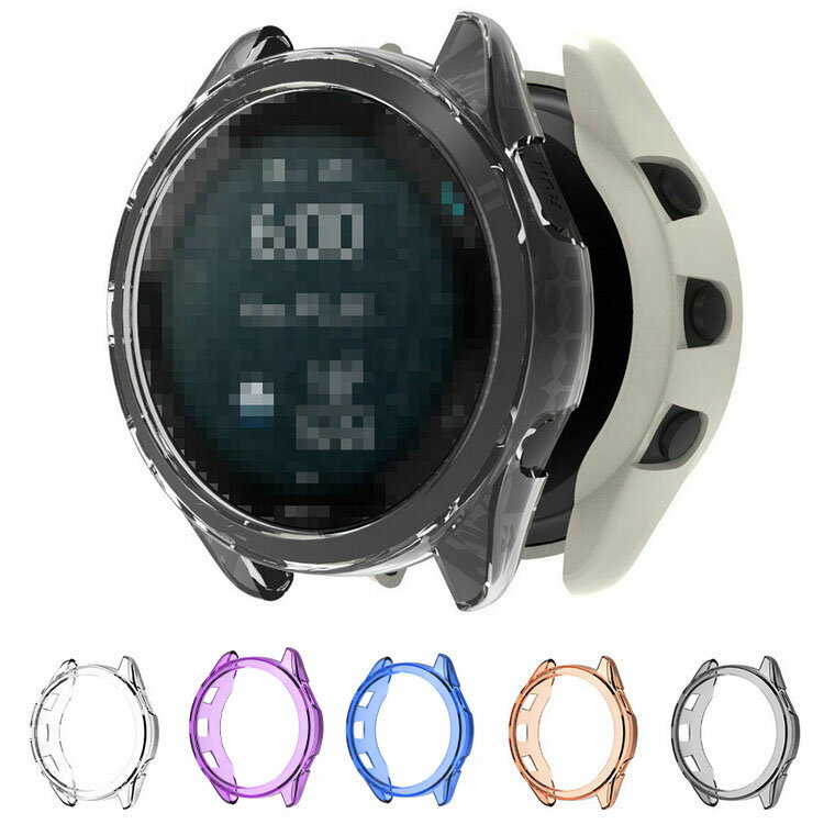 Garmin Forerunner 965 クリアケース カバー クリア 透明 ソフト TPU プロテクターカバー 保護ケース/カバー ガーミン フォアランナー 耐衝撃ケース/カバー ソフトケース