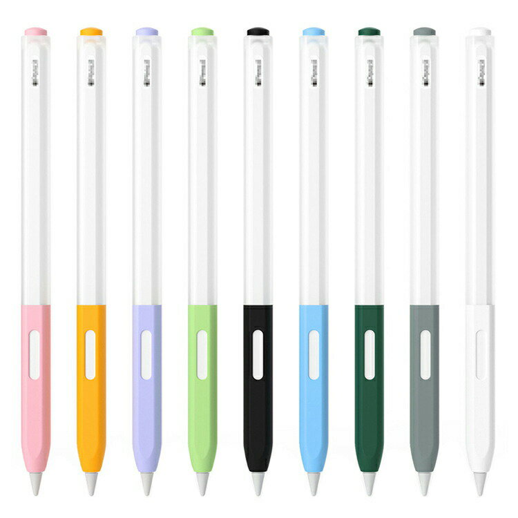Apple pencil Pro ケース カバー Apple Pencil（第2世代）シリコン マット仕様 半透明 ペンを包み込みキズや汚れから守る・グリップ力をUPさせより描きやすくペンケース ペンカバー アップルペンシル プロ 2024モデル / アップルペンシル（第2世代）iPad Pro Air 2024