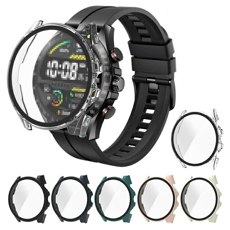 Haylou Solar Pro ケース カバー 液晶面強化ガラス 全面保護 液晶保護ケース 単色/クリア フィルム一体 ハードケース Haylou ハイロー