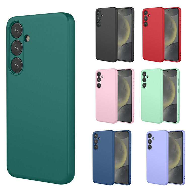 Galaxy S24FE ケース 耐衝撃 カバー カメラ保護あり TPU ソフトケース シンプル ストラップ穴 かわいい Samsung サムスン ギャラクシー S24 FE おすすめ おしゃれ スマートフォン/スマフォ/スマホケース/カバー ストラップホール付き