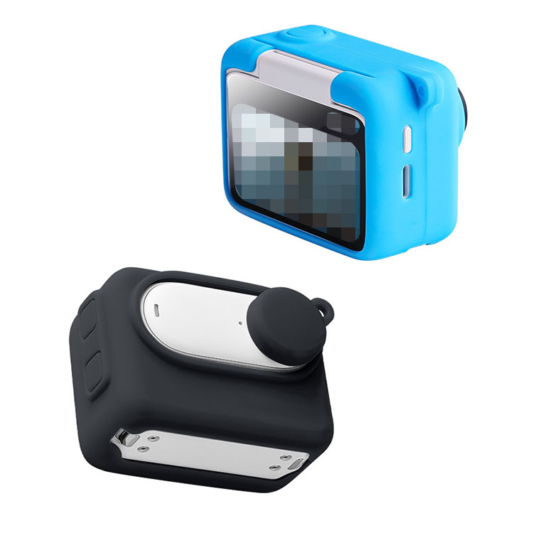 Insta360 GO 3S ケース カバー ストラップ穴 シリコンケース/カバー 耐衝撃 インスタ360 ゴー 3S ソフトケース/カバー シンプル おしゃれ 薄型 便利